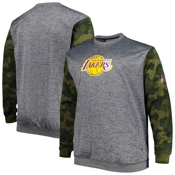 ファナティクス メンズ アウター パーカー・スウェットール シャツ Mens Fanatics Branded Heather Charcoalos Angeles Lakers Big Tall C 17,026円