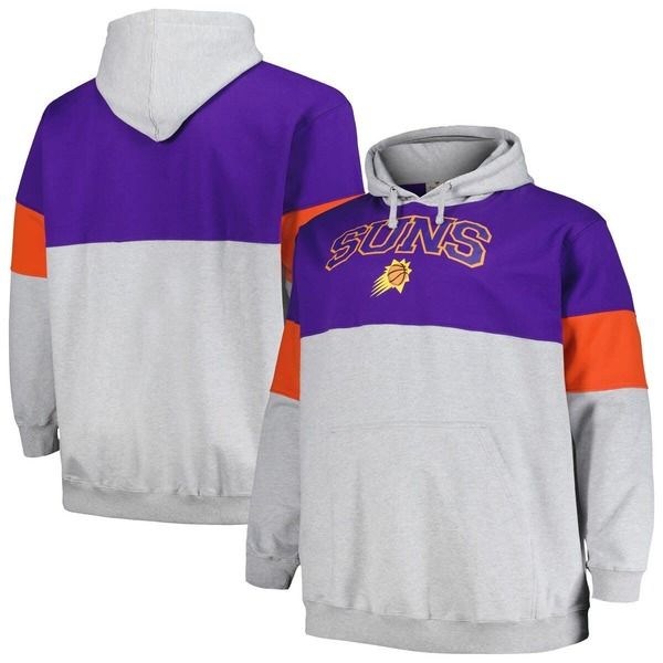 ファナティクス メンズ アウター パーカー・スウェットール Mens Fanatics Branded PurpleOrange Phoenix Suns Big Tall Pullover Hood