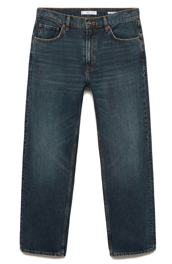マンゴ メンズ ボトムス デニムパンツ ストレート ジーンズ MANGO Bob Straight Leg Jeans Mint Green グリーン 17,985円