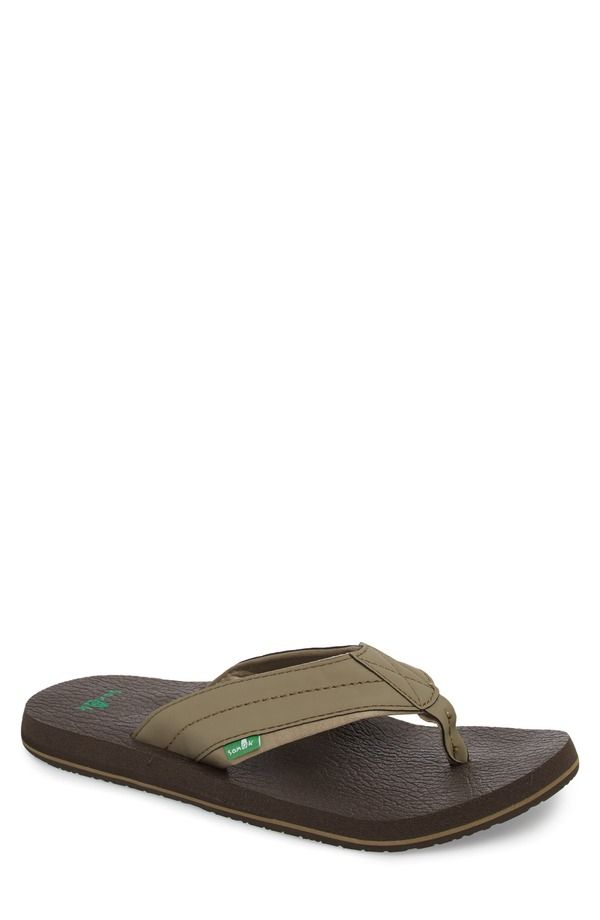 サヌーク メンズ シューズ サンダル Sanuk Beer Cozy 2 Flip Flop Brindle