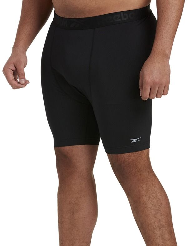 リーボック メンズ ボトムス ハーフパンツ・ショーツ トール ショートパンツ Reebok Big Tall Speedwick Base Layer Shorts Black ブラック
