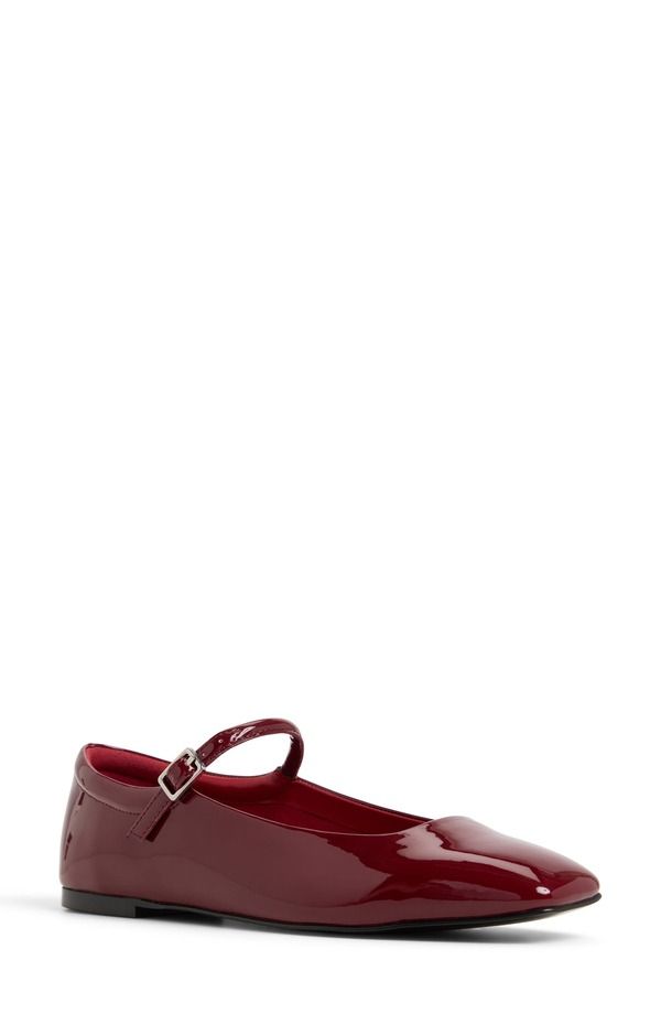アルド レディース シューズ パンプス ALDO Kristyn Mary Jane Flat Dark Red レッド