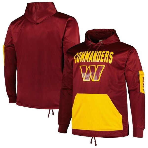 ファナティクス メンズ アウター パーカー・スウェットール Mens Fanatics Branded Burgundy Washington Commanders Big Tall Pullover