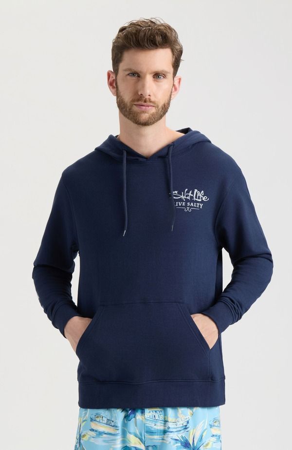 ソルトライフ メンズ アウター パーカー・スウェット Salt Life Ocean Kin Long Sleeve Pullover Hoodie Navy ネイビー