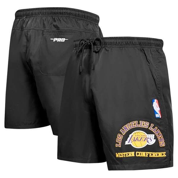 プロスタンダード メンズ ボトムス ハーフパンツ・ショーツ ショートパンツ Mens Pro Standard Black Los Angeles Lakers Area Code Shorts Bl