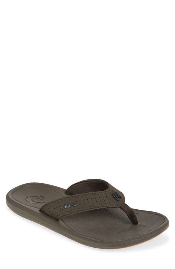 オルカイ メンズ シューズ サンダル OluKai Ki Flip Flop Dark Java Dark Java