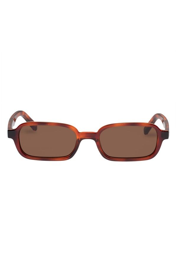 ルスペックス メンズ アクセサリー サングラス・アイウェア Le Specs Pilferer 53mm Rectangular Sunglasses Tort Brown Mono ブラウン