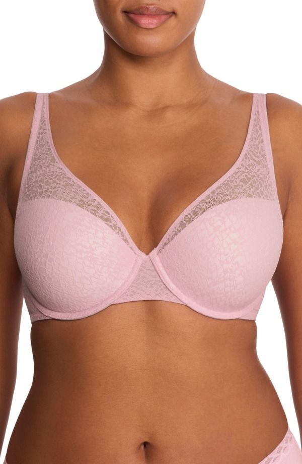 ナトリ レディース トップス Tシャツ Natori Pretty Smooth Full Fit Smoothing TShirt Bra Pink Velvet ピンク