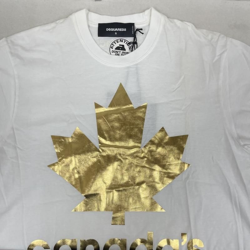 ディースクエアード2 イタリア製 CANADA2 ゴールド メープル リーフ