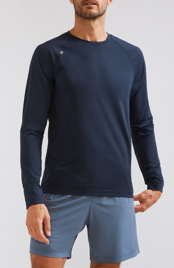 ローヌ メンズ トップス Tシャツ Rhone Reign Long Sleeve TShirtrue Navy ネイビー