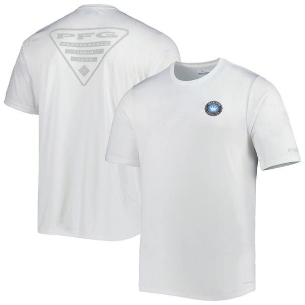 コロンビア メンズ トップス Tシャツ Mens Columbia White Charlotte FC Terminal Tackle OmniShade TShirt White ホワイト