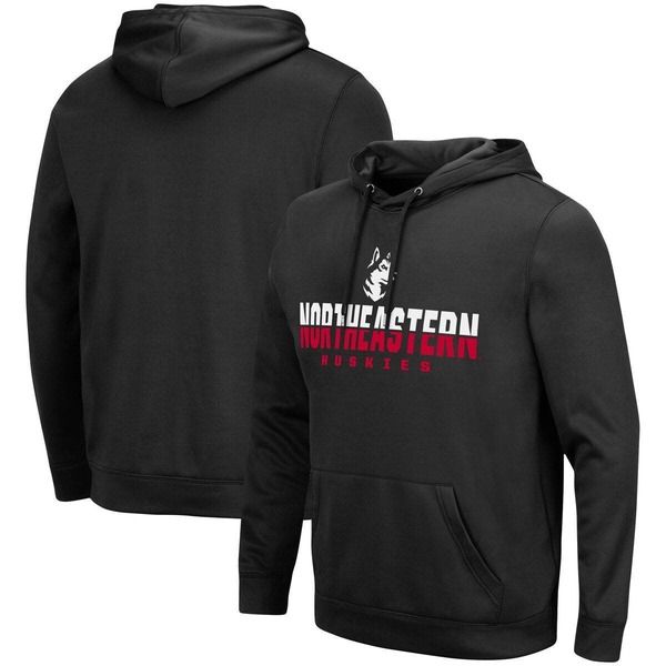 コロシアム メンズ アウター パーカー・スウェット Mens Colosseum Black Northeastern Huskies Lantern Pullover Hoodie Black ブラ