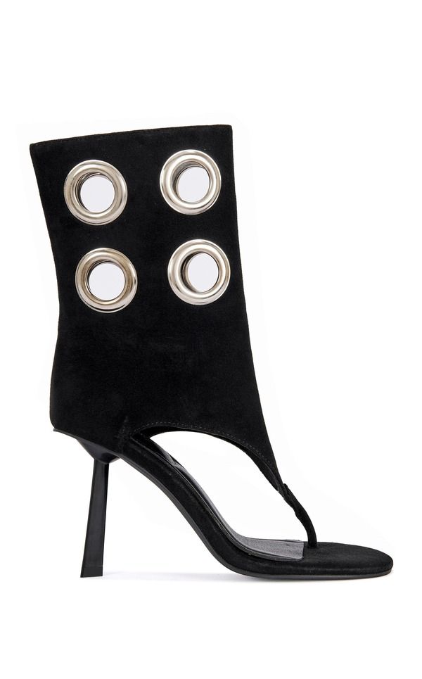 アザレア ワン レディース シューズ サンダル ブーツ AZALEA WANG BAINABLACK STILETTO SANDAL BOOTIE BLACK 85 STILETTO Black ブラ