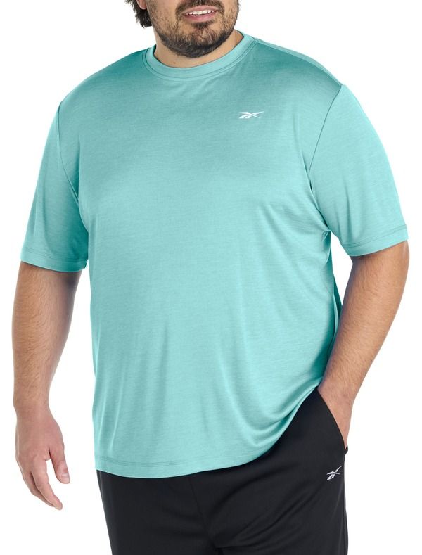 リーボック メンズ トップス Tシャツ トール Reebok Big Tall ID Train Melange Performance Tee Ai Aqua アクア