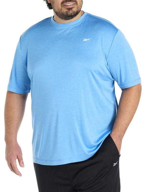 リーボック メンズ トップス Tシャツ トール Reebok Big Tall ID Train Melange Performance Tee Recovery Blue ブルー