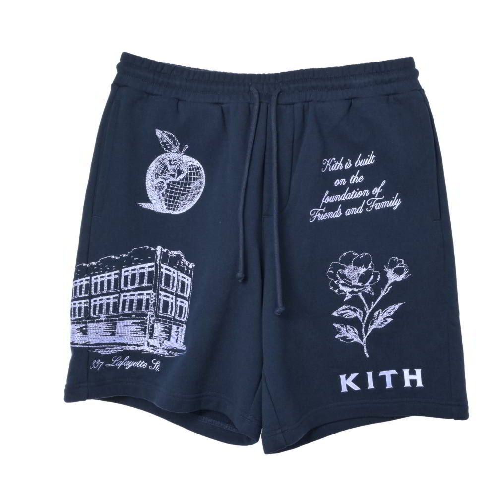 kith champion スウェットハーフパンツ　新品タグ付き KITH エンブロイダリー スウェット ショーツ ハーフパンツ - メルカリ