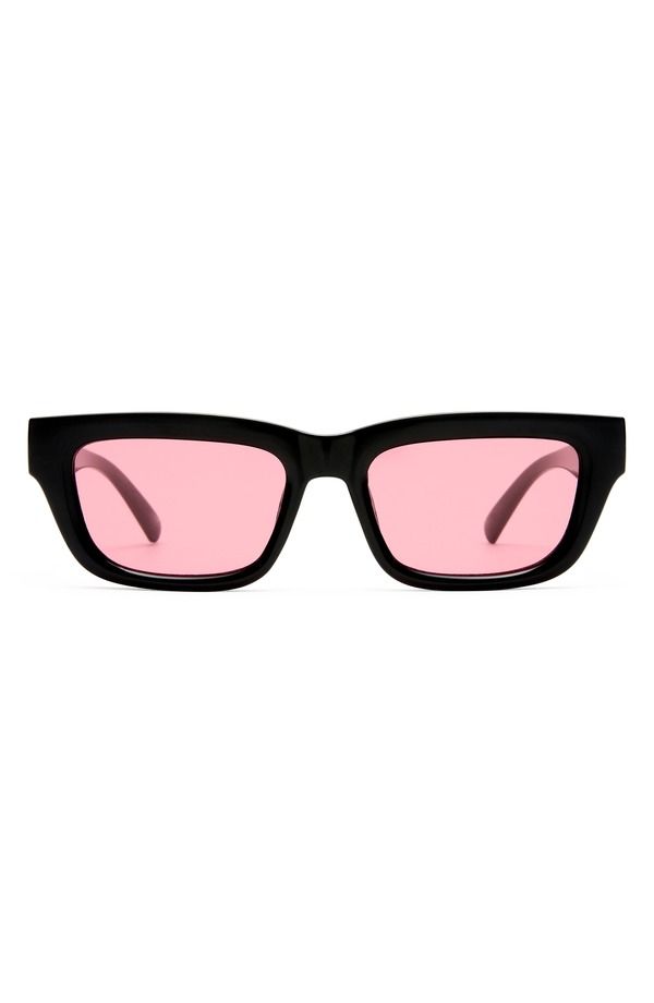 ルスペックス レディース アクセサリー サングラス・アイウェア Le Specs Le Castle 54mm DFrame Sunglasses Black Crimson Tint ブラック