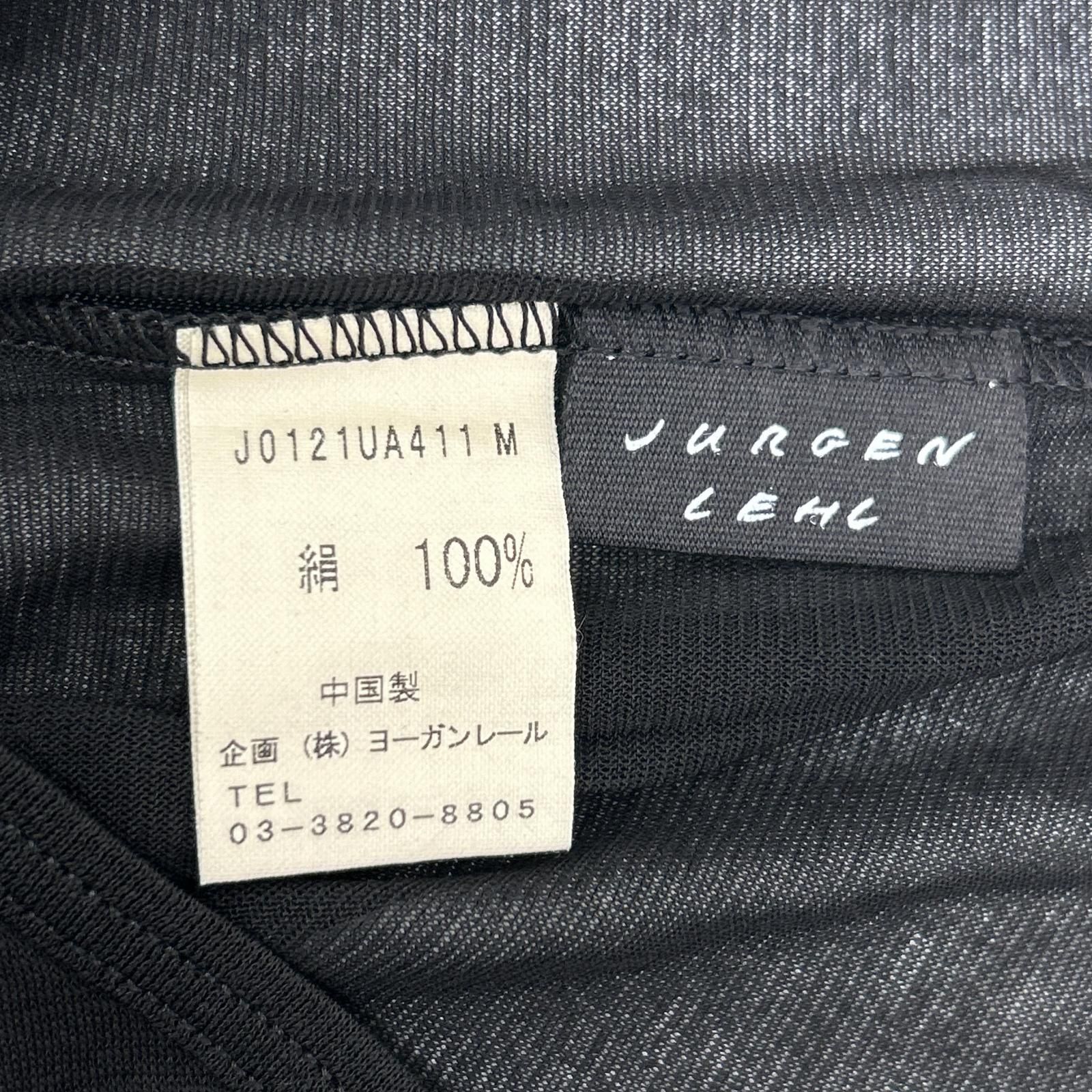 JURGEN LEHL ヨーガンレール ネイビー シルク100 ノースリーブ