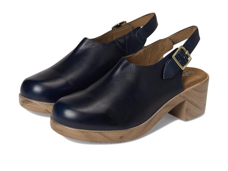 ソフトウォーク レディース シューズ ヒール SoftWalk Fairbanks Navy ネイビー