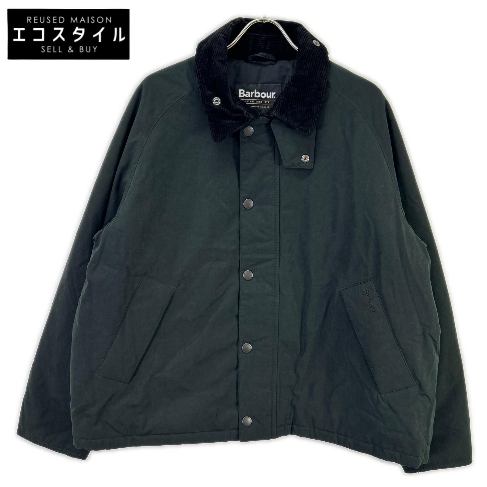 Barbour　バブアー　25AW 252MCA1065 ブラック コットン混 PADDED TRANSPORT JACKET/パデッド トランスポート ジャケット　40