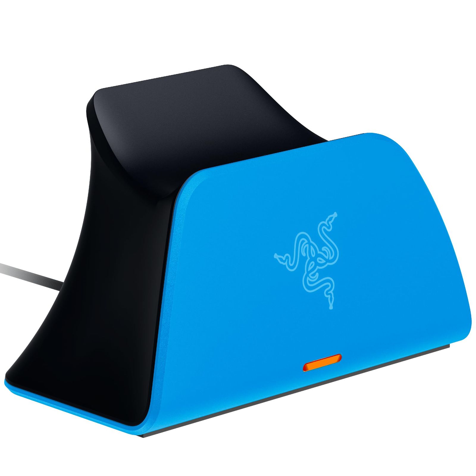 新品 Razer レイザー Quick Charging Stand for PS5 (Blue) PS5 DualSense ワイヤレスコントローラー用急速充電スタンド 3時間未満で完全充電 過充電防止機能付き 曲線形クレードル設計 USB 電源供給 クイッ