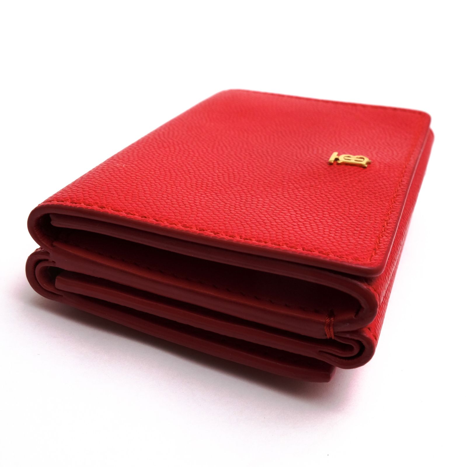 BURBERRY バーバリー 二つ折り財布 レッド 赤 本革 レザー バーバリー／BURBERRY 財布 ウォレット レディース 女性 女性用 レザー