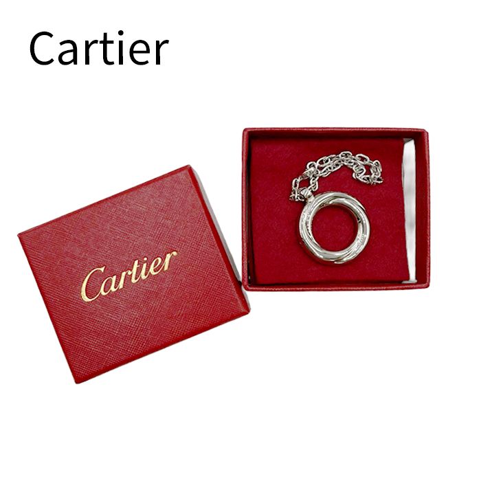 Cartier カルティエ トリニティ キーリング キーホルダー シルバー 箱