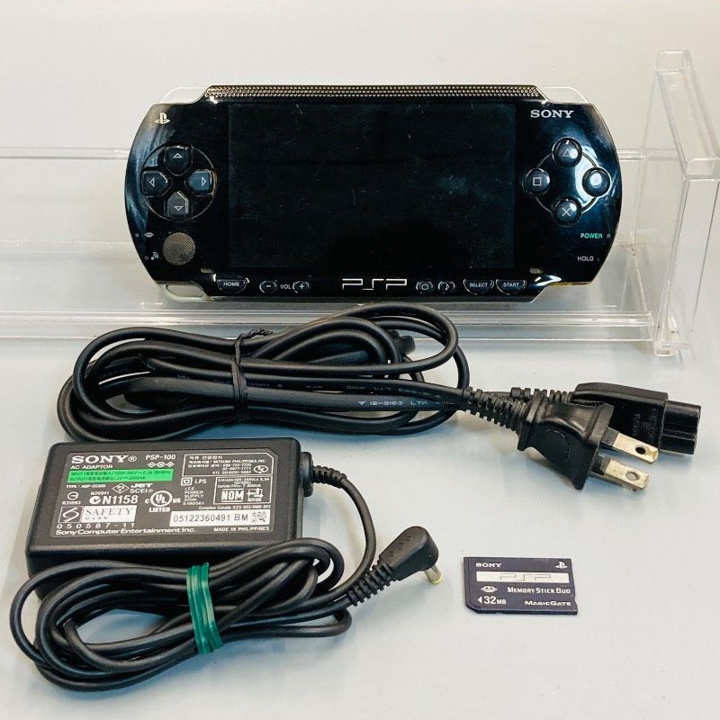 動作確認済み】【新品バッテリー付】PSP本体 [ブラック] PSP-1000