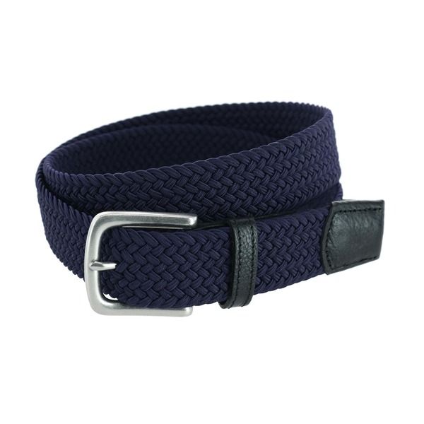 トラファルガー メンズ アクセサリー ベルトール Trafalgariverside Big and Tall Solid Stretch Weave Belt Navy ネイビー