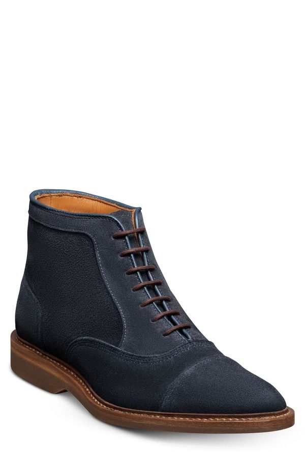 アレン エドモンズ メンズ シューズ ブーツ・レインブーツ オックスフォード キャップ Allen Edmonds Park Avenue Verse Cap Toe Oxford Boot Navy