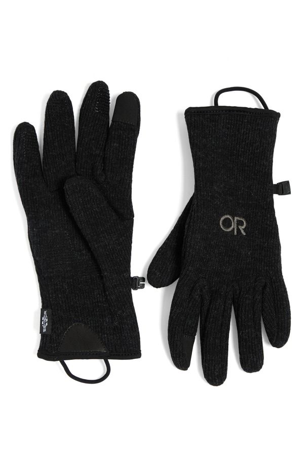 アウトドアリサーチ メンズ アクセサリー 手袋 ウール Outdooresearch Flurry Touchscreen Compatible Wool Blend Gloves Black ブラッ