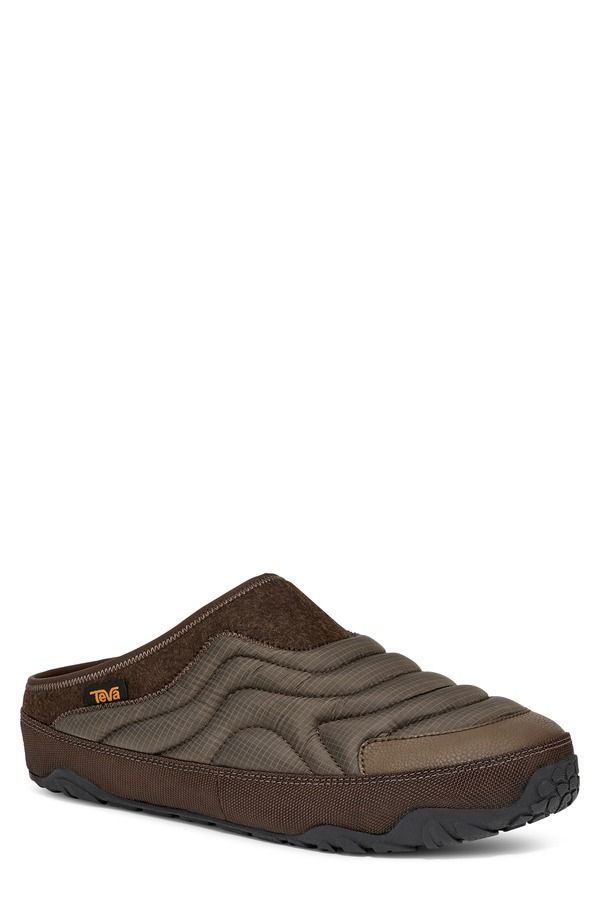 テバ メンズ シューズ サンダル キルティング Teva ReEmber Terrain Quilted Mule Slate Black Chocolate Brown ブラック