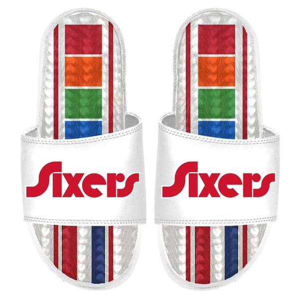 アイスライド メンズ シューズ サンダル Mens ISlide Philadelphia 76ers 202425 City Edition Gel Slide Sandals White ホワイト 15,736円