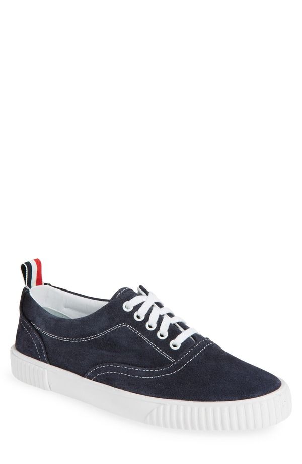 トムブラウン メンズ シューズ スニーカー Thom Browne Heritage Low Top Sneaker Navy ネイビー