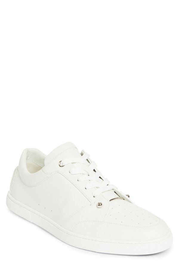 クリスチャン・ルブタン メンズ シューズ スニーカー Christian Louboutin Chambelisneak Flat Low Top Sneaker White ホワイト