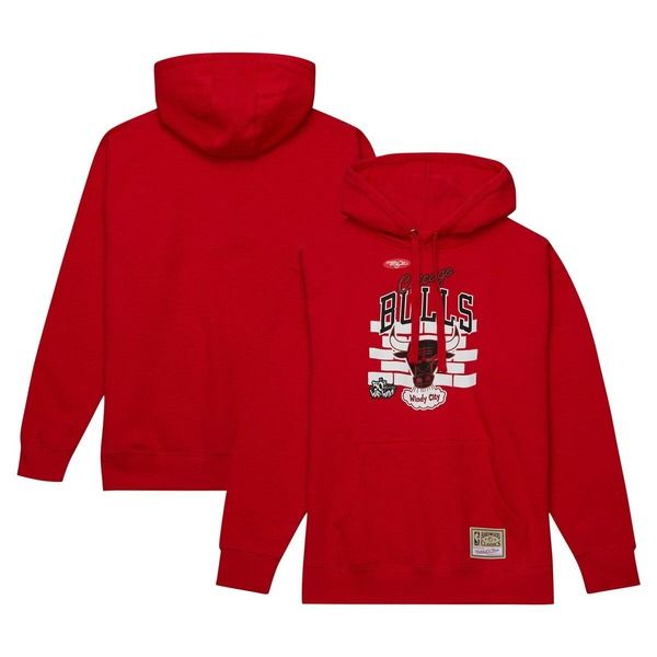 ミッチェルネス メンズ アウター パーカー・スウェット Mens Mitchell Ness x Tats Cru Red Chicago Bulls Hardwood Classics Brick