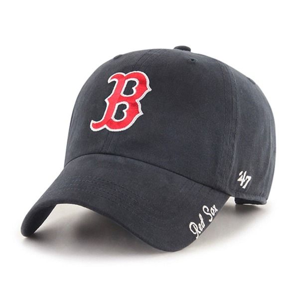 フォーティーセブン レディース アクセサリー 帽子 Womens 47 Navy Boston Red Sox Teamiata Clean Up Adjustable Hat Navy ネイビー