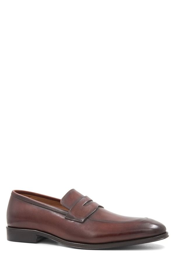 ブルーノマグリ メンズ シューズ スリッポン・ローファー Bruno Magli Maioco Penny Loafer Cafe