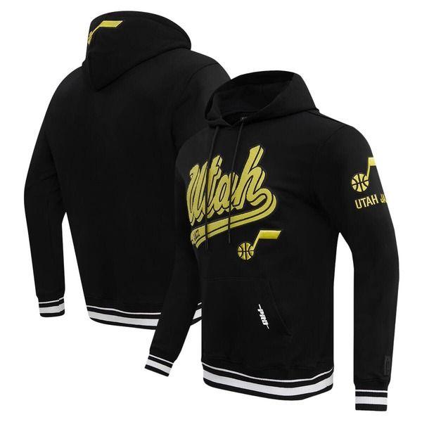 プロスタンダード メンズ アウター パーカー・スウェット Mens Pro Standard Black Utah Jazz Scriptail Pullover Hoodie Black ブラック