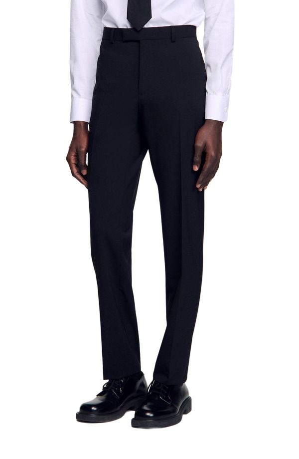サンドロ メンズ ボトムス カジュアルパンツ SANDRO Classic suitrousers Black ブラック