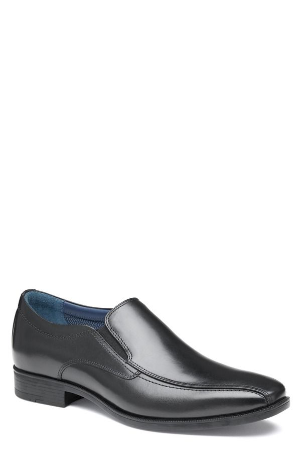 ジョンストンアンドマーフィー メンズ シューズ ローファー Johnston Murphy Gibbons Run Off Loafer Black Full Grain ブラック