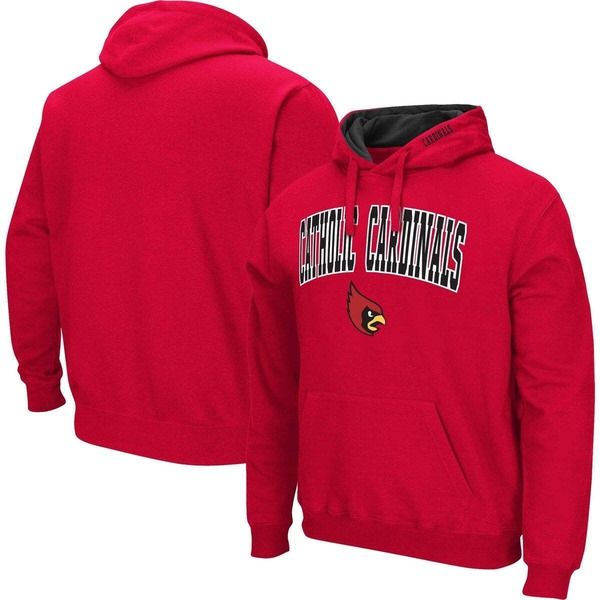 コロシアム メンズ アウター パーカー・スウェット ロゴ Mens Colosseum Cardinal Catholic University Cardinals Arch Logo 30 Pull