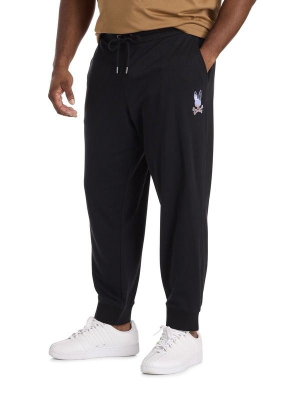サイコバニー メンズ ボトムス カジュアルパンツ スウェットパンツ トール Psycho Bunny Big Tall Dante Sweatpants Black ブラック
