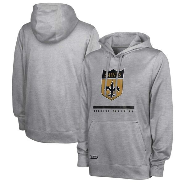 アウタースタッフ メンズ パーカー・スウェット フリース Outerstuff Mens Heather Gray New Orleansaints Gridrill Streak Fleece Pu 15,106円