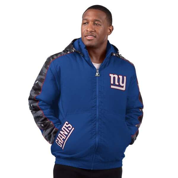 スターター メンズ アウター ジャケット・ブルゾン Menstarteroyal New York Giants Thursday Night Gridiron FullZip Jacket Roya