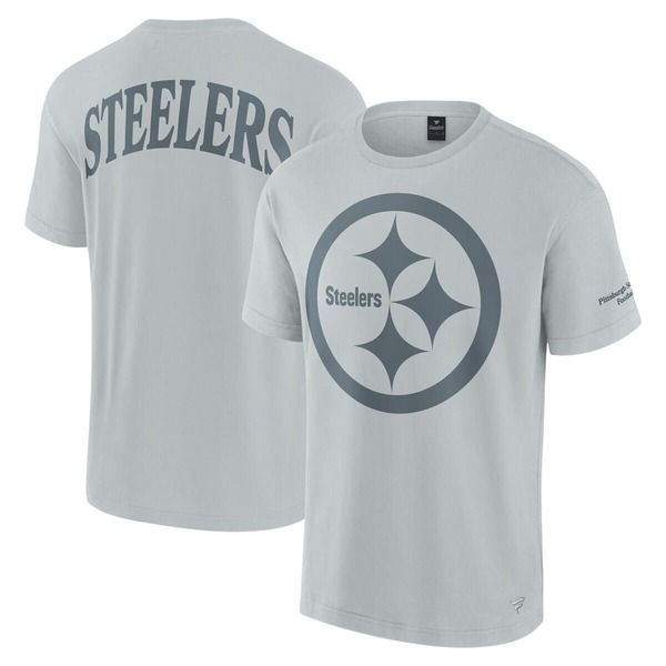 ファナティクス レディース トップス Tシャツ Unisex Fanatics Gray Pittsburgh Steelers Elements Iconic TShirt Gray グレー