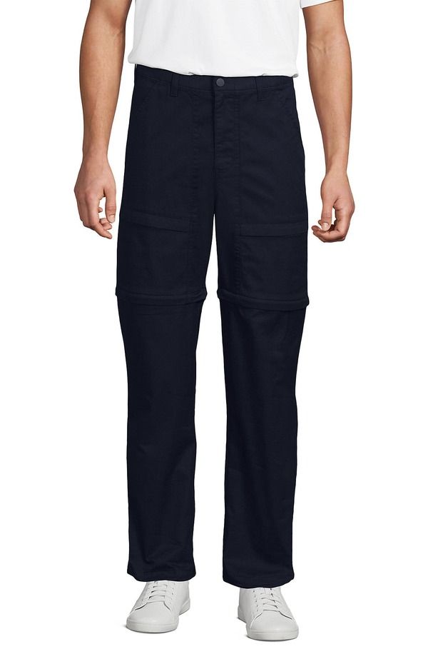 ランズエンド メンズ ボトムス カジュアルパンツ Lands End Zip Off Pant Radiant Navy ネイビー