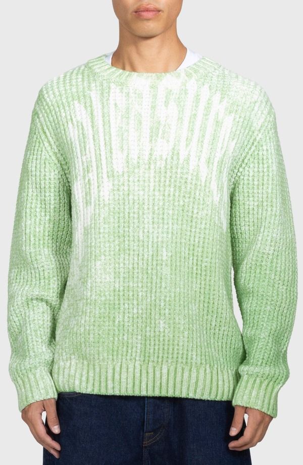 プレジャーズ メンズ アウター パーカー・スウェット セーター PLEASURES Acid Oversize Sweater Green グリーン