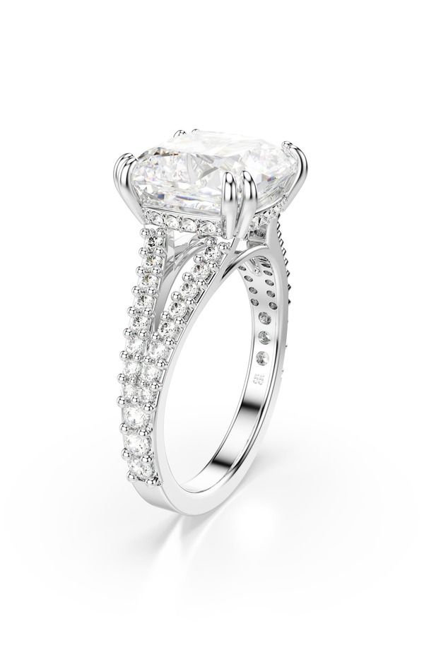 スワロフスキー レディース アクセサリー 指輪 Swarovski Stilla Cocktail Ring White Silver ホワイト