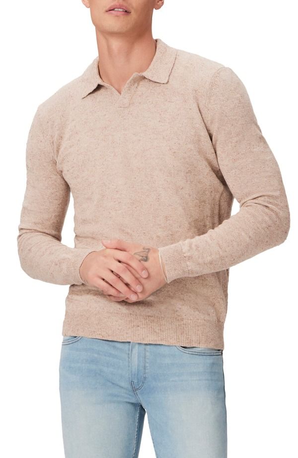 ペイジ メンズ アウター パーカー・スウェット ポロシャツ セーター コットン リネン PAIGE Valdez Cotton Linen Polo Sweater Clouded Sunrise M